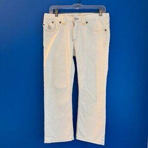 Banana Republic Winter White Preppy Stretch Cotton Straight Jeans - Size 6